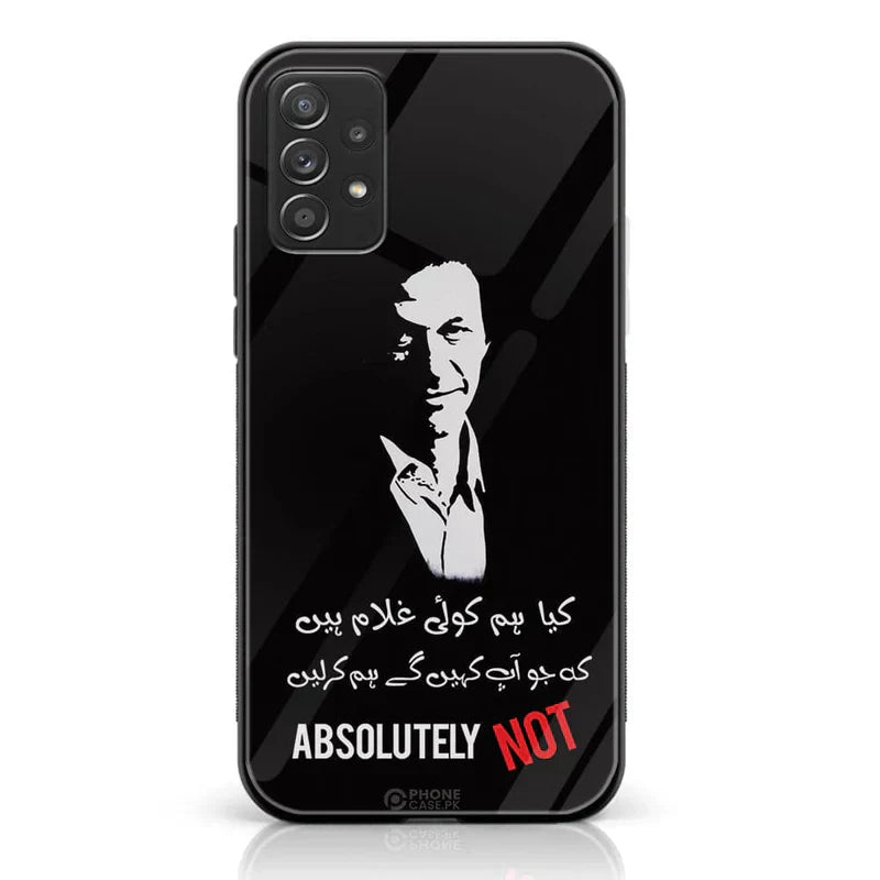 Samsung Galaxy A32 4G - PTI Design 2 Premium Printed Glass soft Bumper shock Proof Case CS-12015